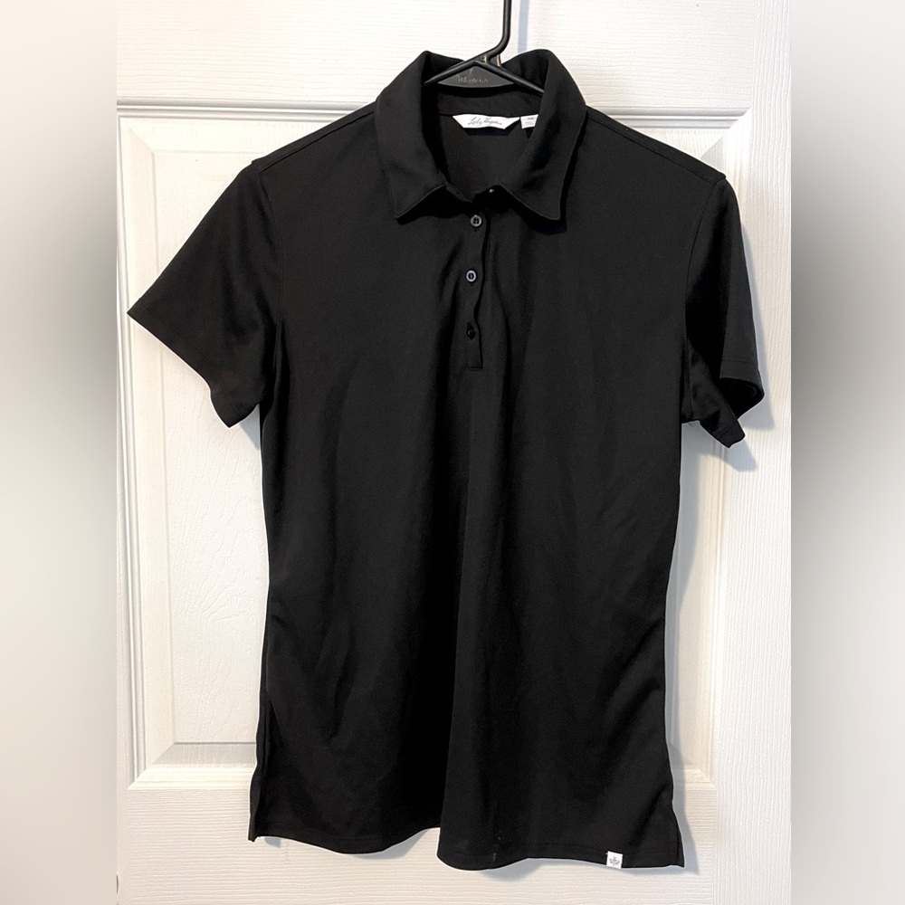 LADY HAGEN Short Sleeves 3/4 Button Down Golf Shirt Size M